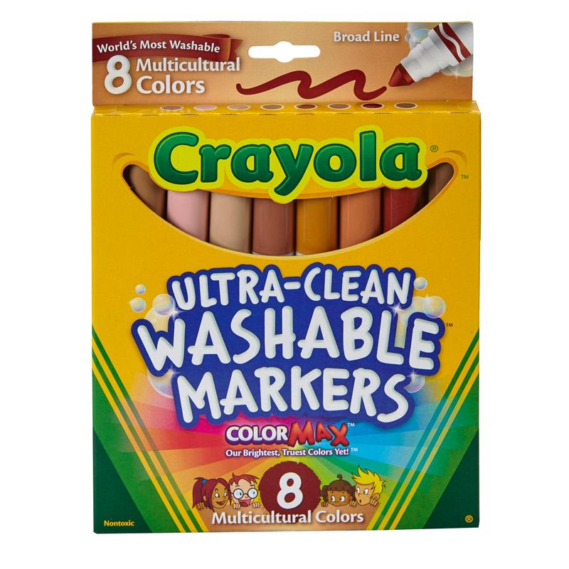 Crayola® Multicultural Markers, 8 colors