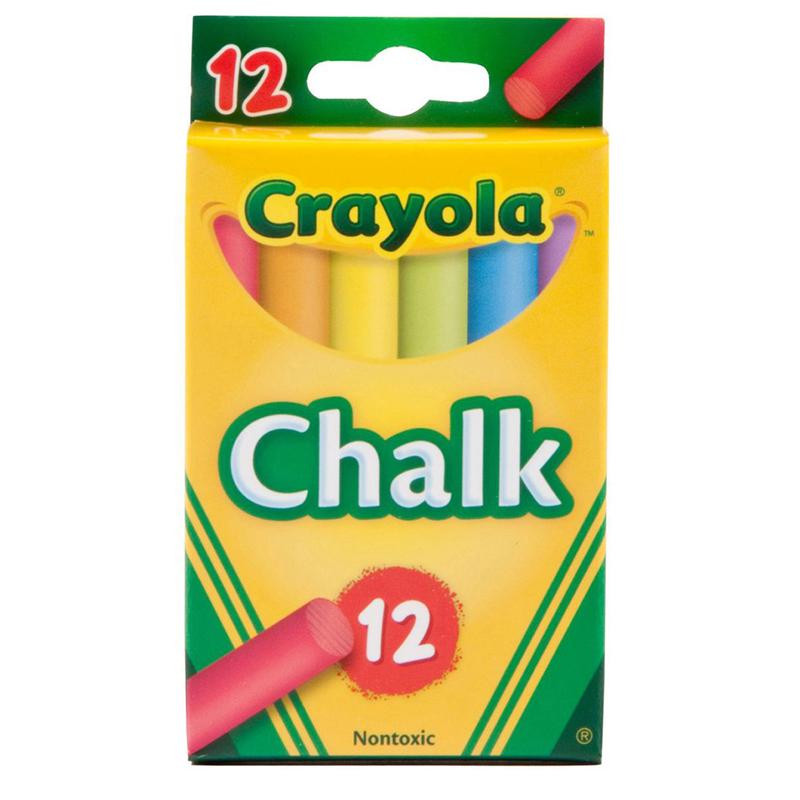  Multi- Colored Children's Chalk, 12 Count