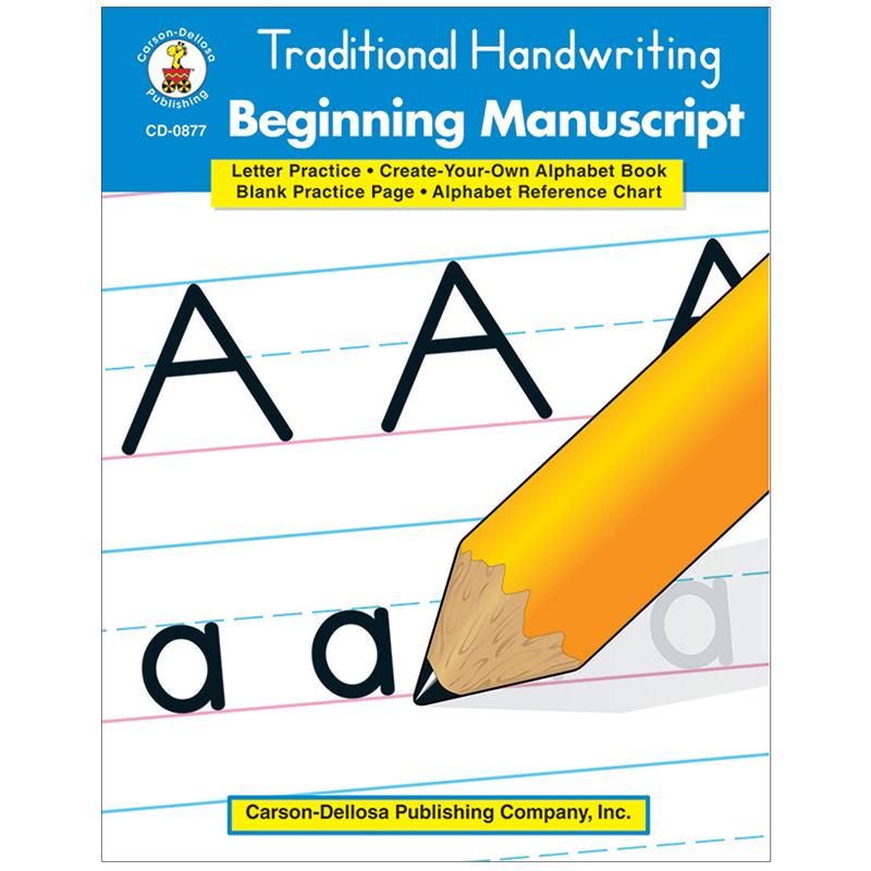 Traditional Handwriting: Beginning Manuscript Resource Book