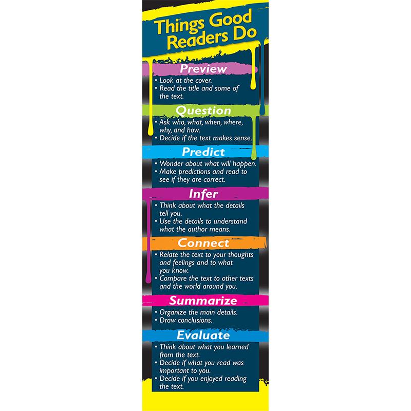  Things Good Readers Do Bookmarks, Grade 3- 8, Pack Of 30