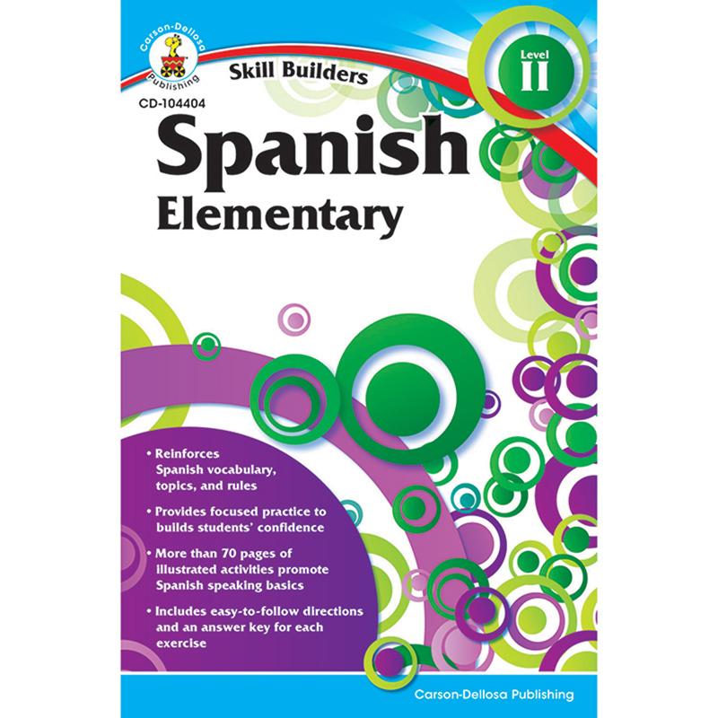  Skill Builders Spanish Ii Workbook, Grade K- 5