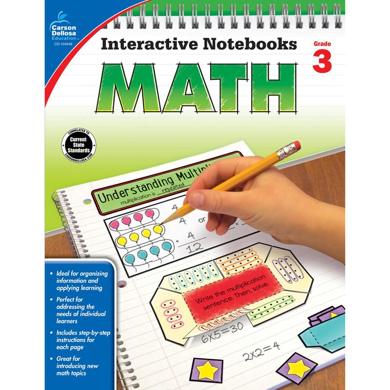  Interactive Notebooks : Math Resource Book, Grade 3