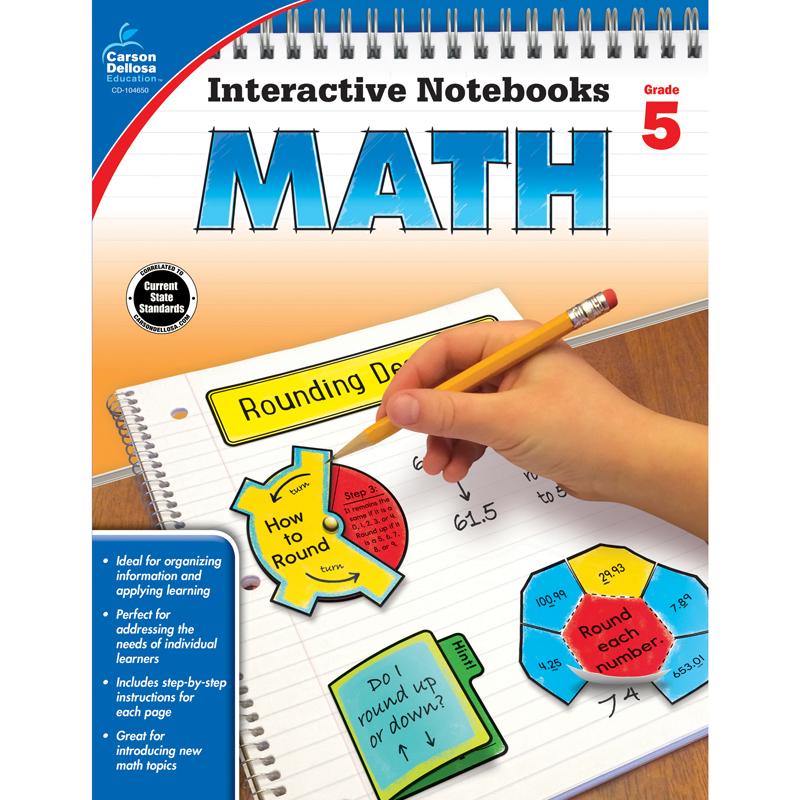  Interactive Notebooks : Math Resource Book, Grade 5