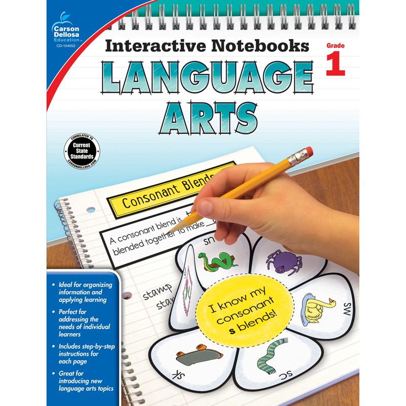  Interactive Notebooks : Language Arts Resource Book, Grade 1