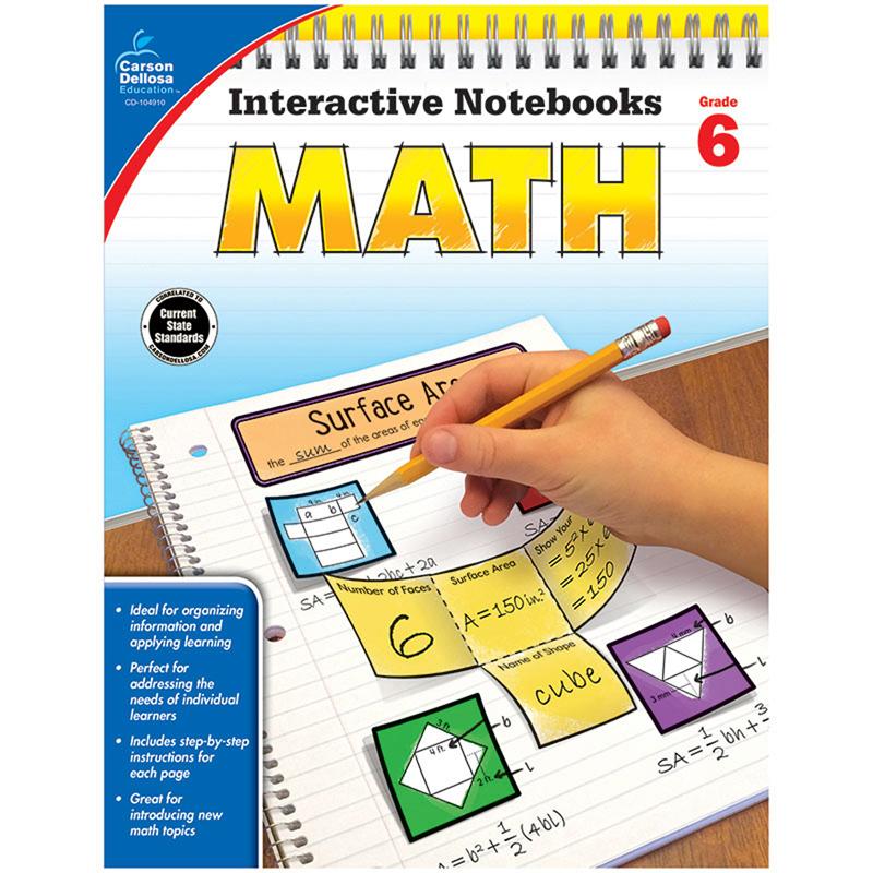  Interactive Notebooks : Math Resource Book, Grade 6