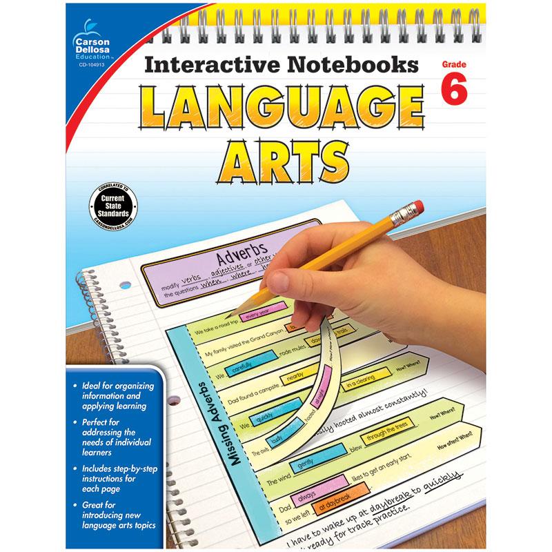  Interactive Notebooks : Language Arts Resource Book, Grade 6