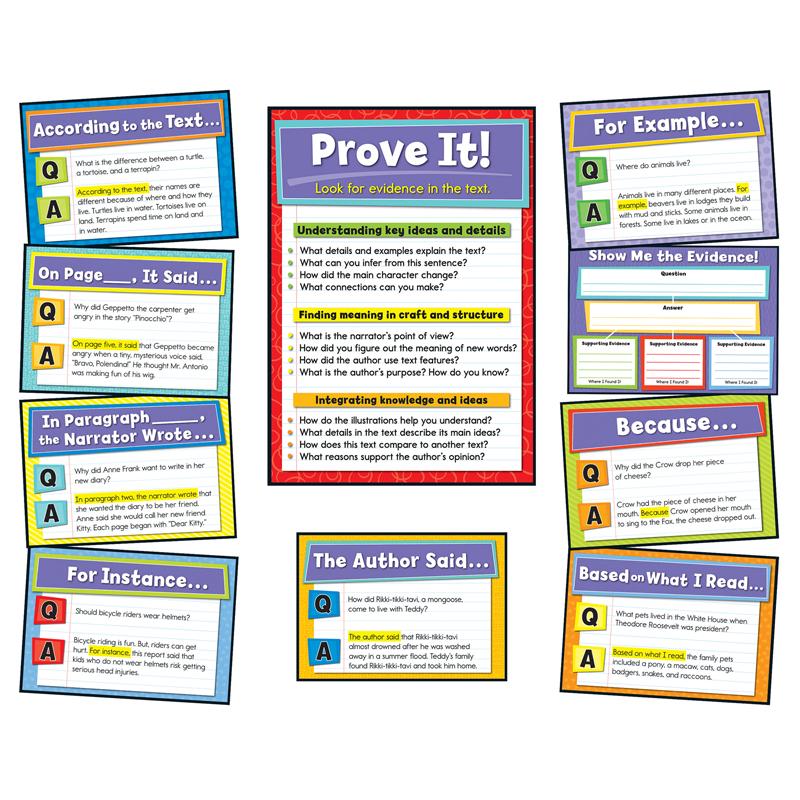  Evidence- Based Reading And Writing Bulletin Board Set