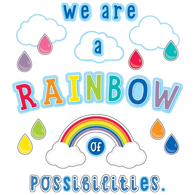 Hello Sunshine We Are a Rainbow of Possibilities Bulletin Board Set
