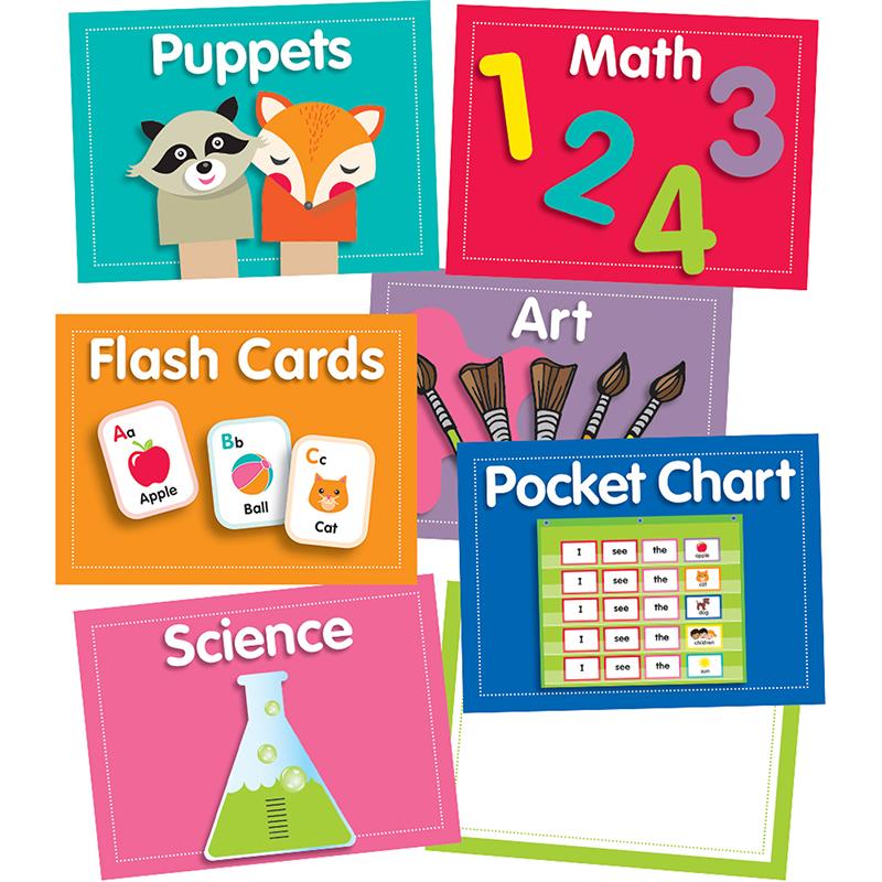  Just Teach Center Cards Mini Bulletin Board Set