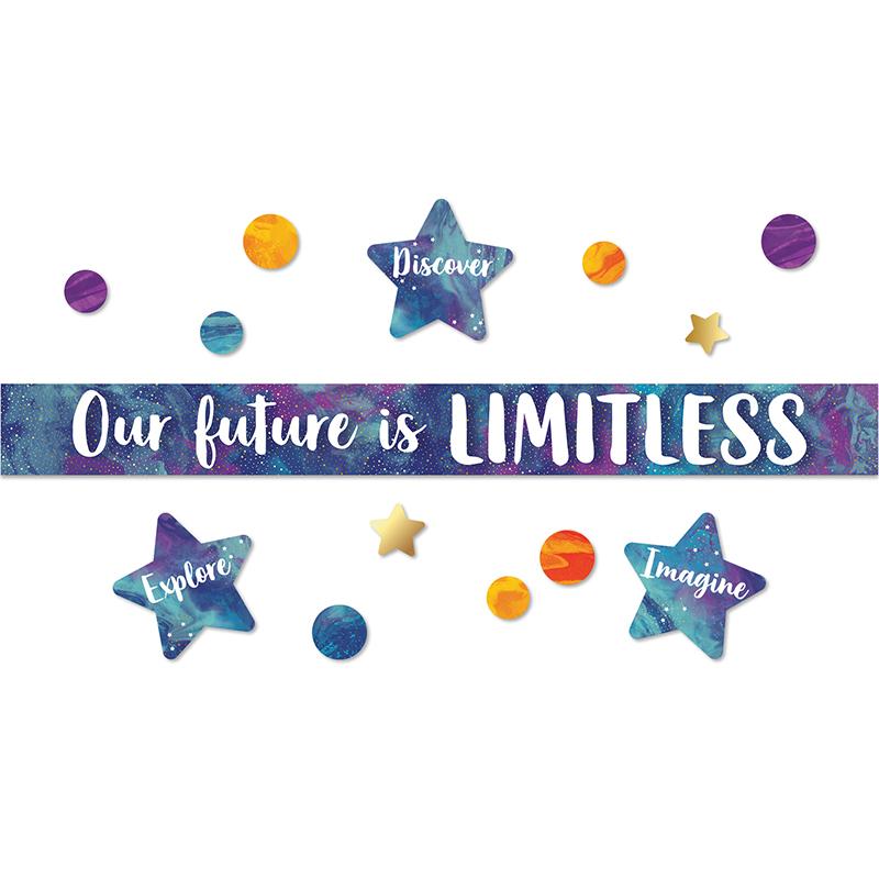  Galaxy Our Future Is Limitless Bulletin Board Set