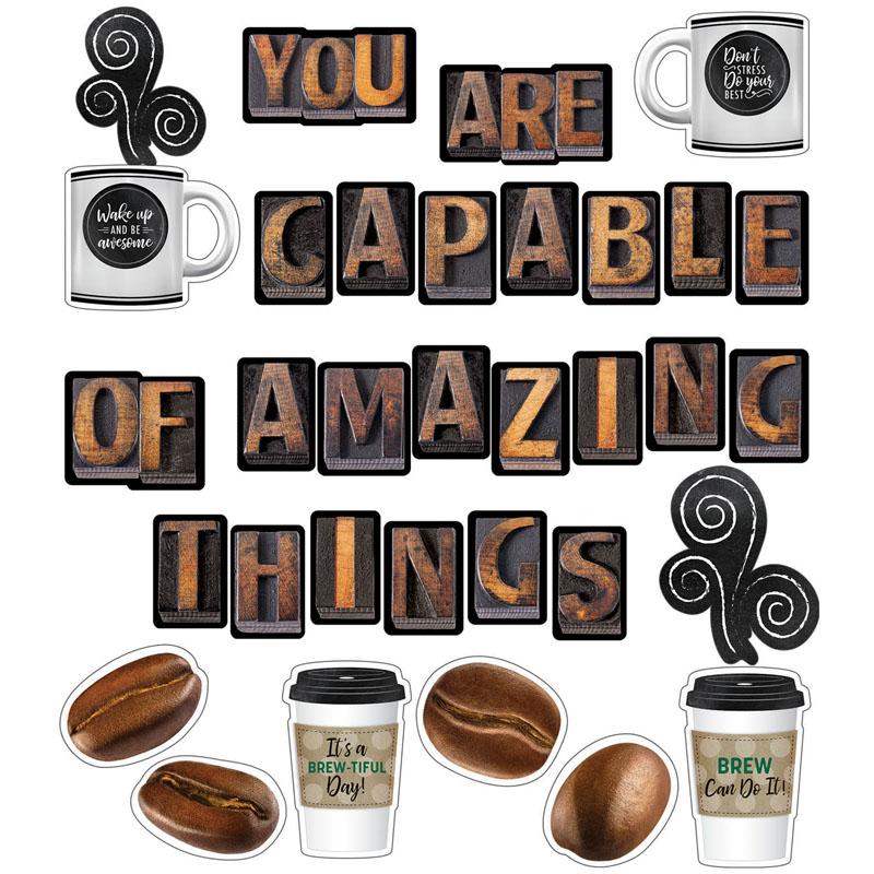 Industrial Cafe You Are Capable of Amazing Things Bulletin Board Set