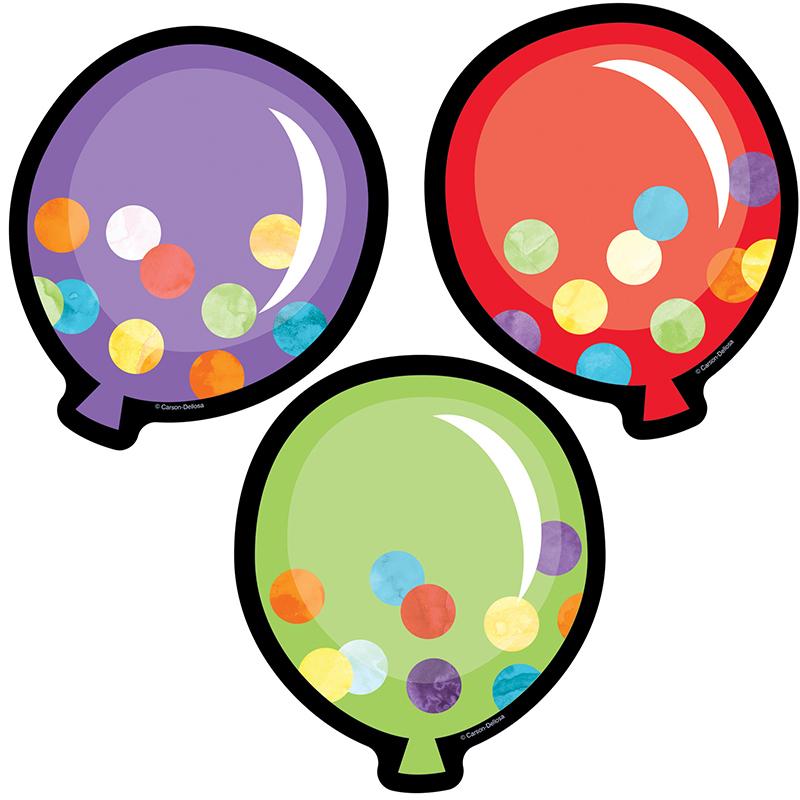 Celebrate Learning Balloons Cut-Outs, Pack of 36