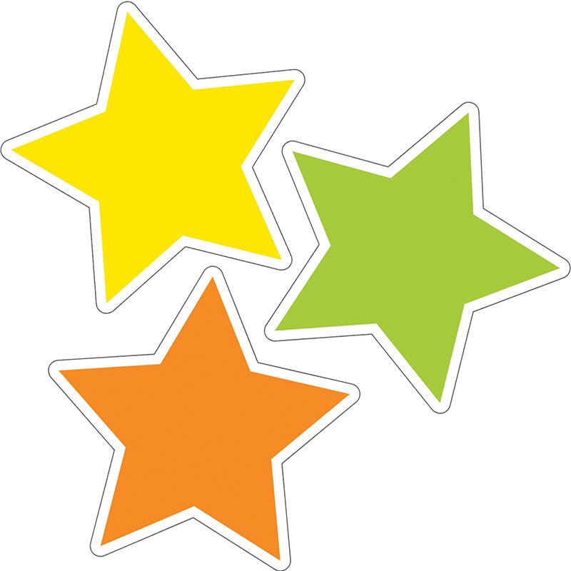  Color Stars Cut- Outs, Pack Of 36