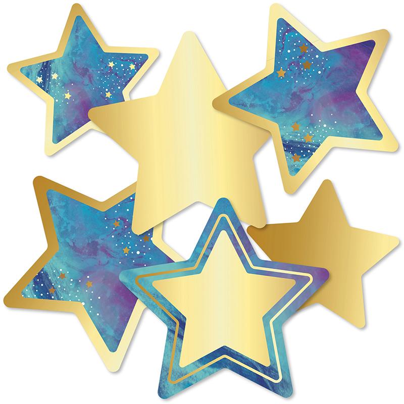 Galaxy Stars Cut-Outs, Pack of 36