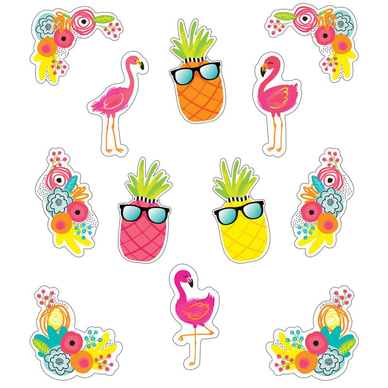  Simply Stylish Tropical Extra Large Cut- Outs, Pack Of 12
