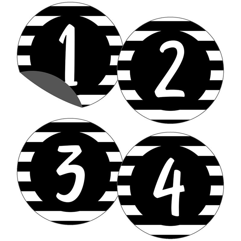  Simply Stylish Numbers Magnetic Cut- Outs, Pack Of 36