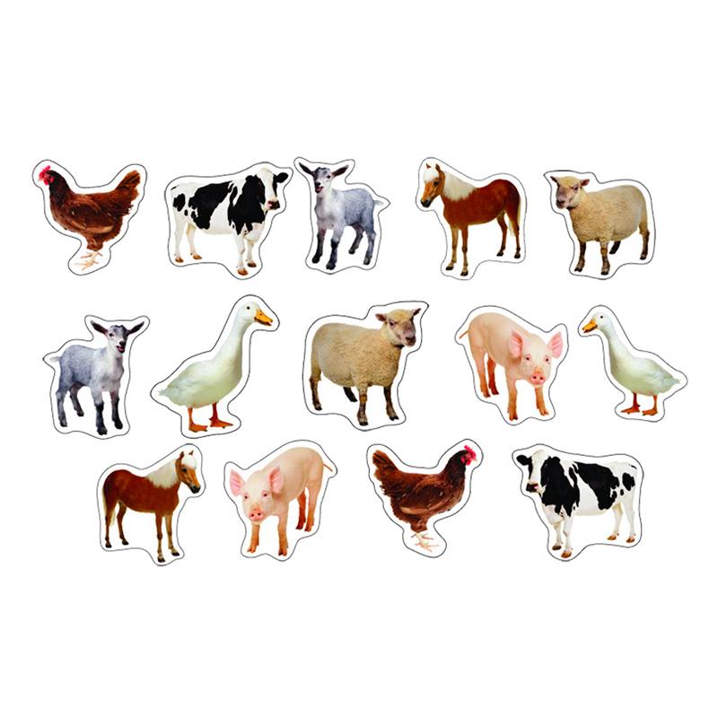 Photographic Shape Stickers, Farm Animals