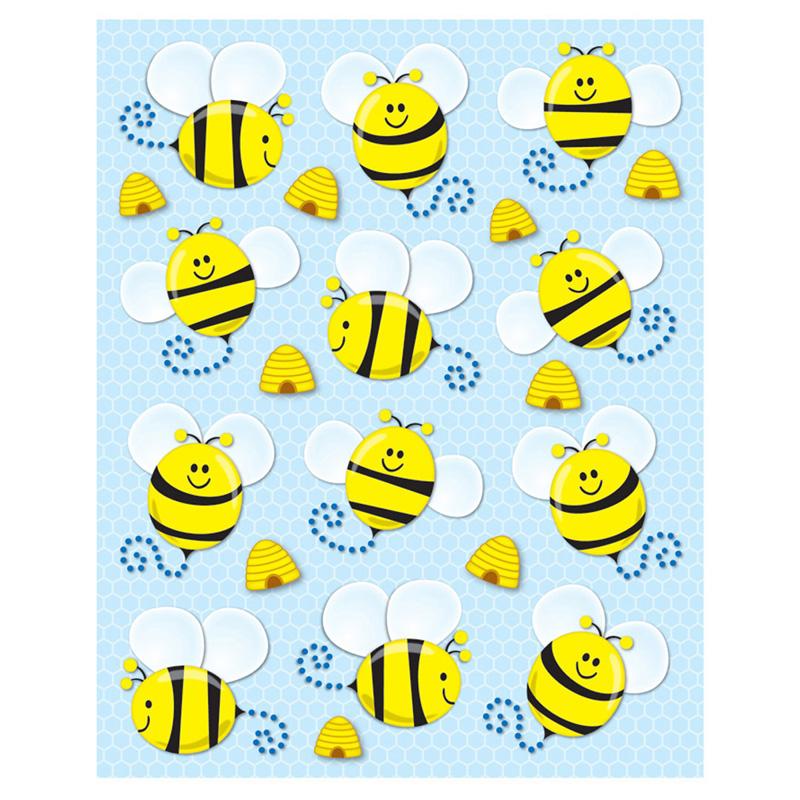 Bees Shape Stickers, 72pk