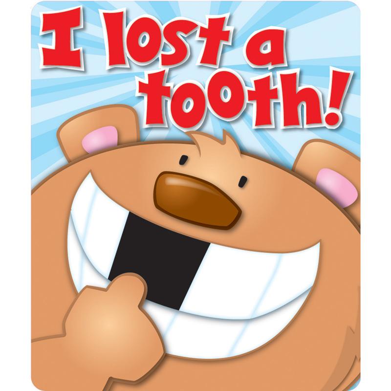 I Lost a Tooth Braggin' Badges Stickers, 24/pkg