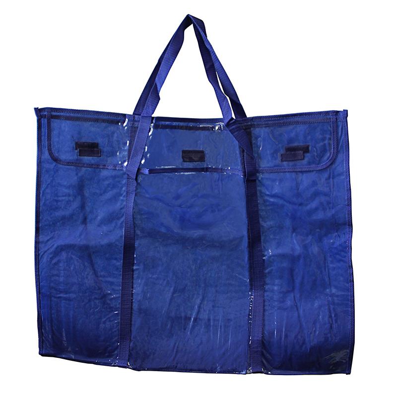  Deluxe Bulletin Board Storage Bag, Clear/Blue, 30 
