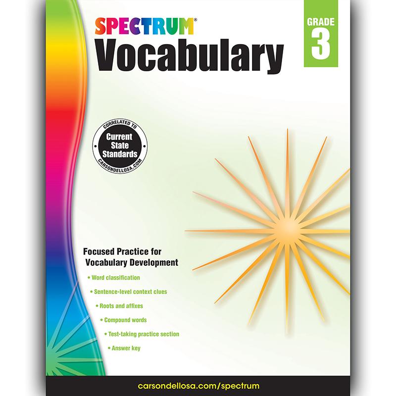  Spectrum Spectrum Vocabulary, Grade 3