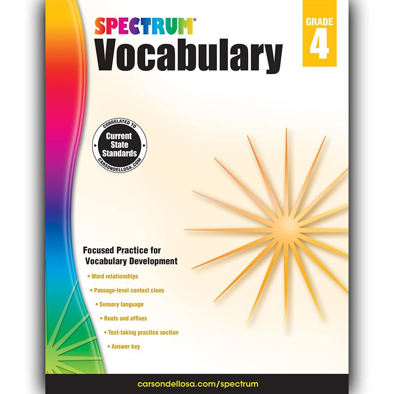  Spectrum Spectrum Vocabulary, Grade 4