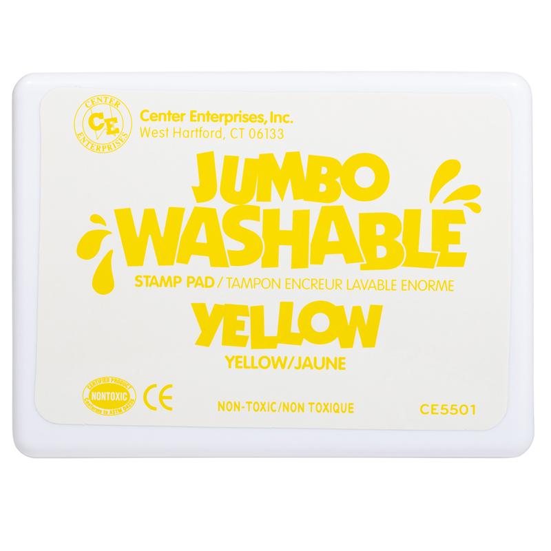 Jumbo Washable Stamp Pad, Yellow