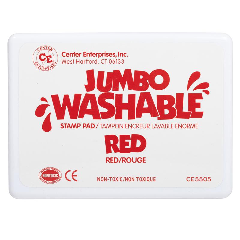 Jumbo Washable Stamp Pad, Red