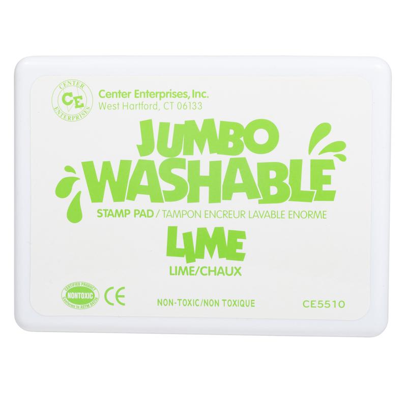 Jumbo Washable Stamp Pad, Green, Lime