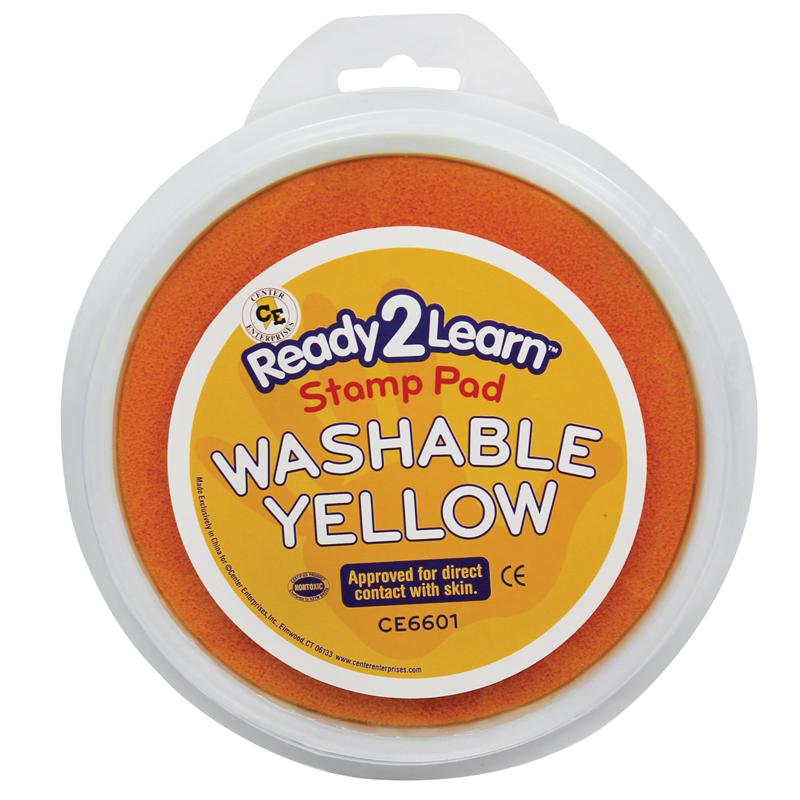  Jumbo Circular Washable Stamp Pad, Yellow