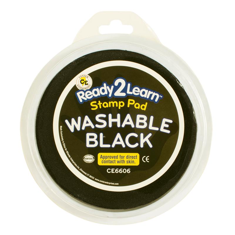 Jumbo Circular Washable Stamp Pad, Black