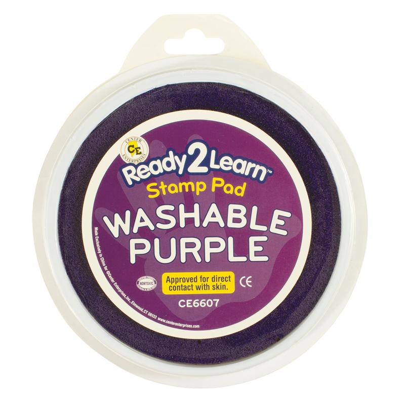 Jumbo Circular Washable Stamp Pad, Purple