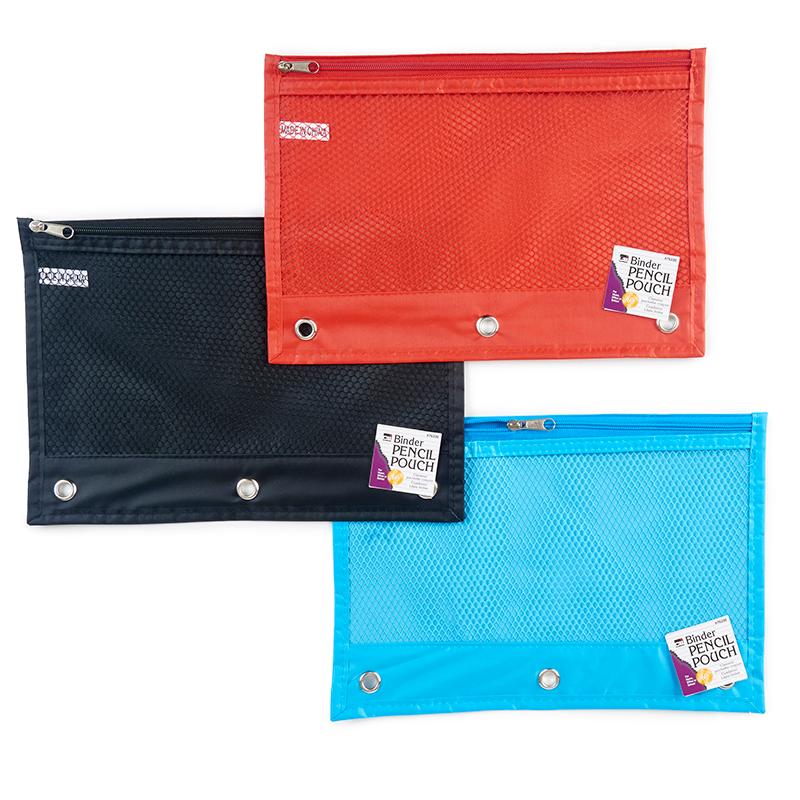 Pencil Pouch, Assorted Colors, Eaches