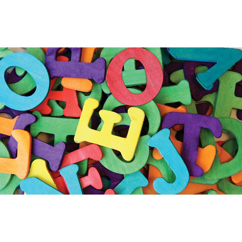Wood Capital Letters, Assorted Colors, 1-1/2