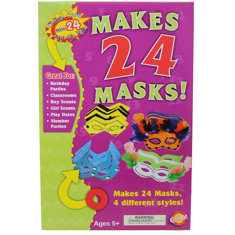 Colossal Crafts® Mask Kit, Assorted Colors, Assorted Sizes, 1 Kit