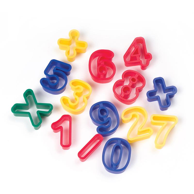  Dough & Clay Cutter Set, Numbers & Math Symbols, 1.5625 