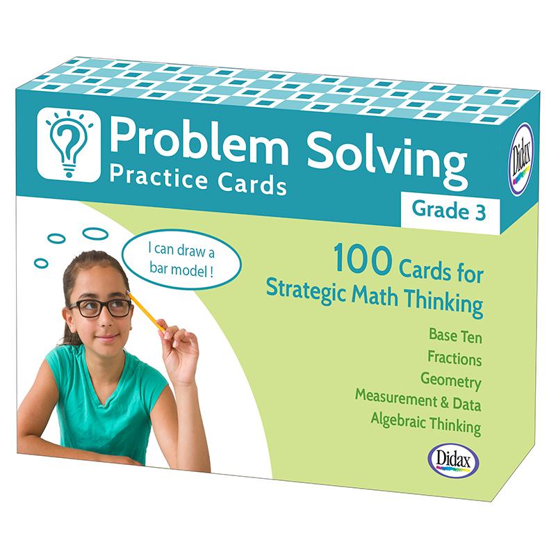 Problem Solving Practice Cards, Grade 3