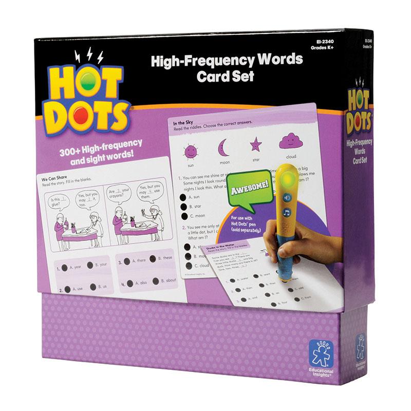  Hot Dots & Reg ; High- Frequency Words Card Sets, Grades K +, 40 Cards
