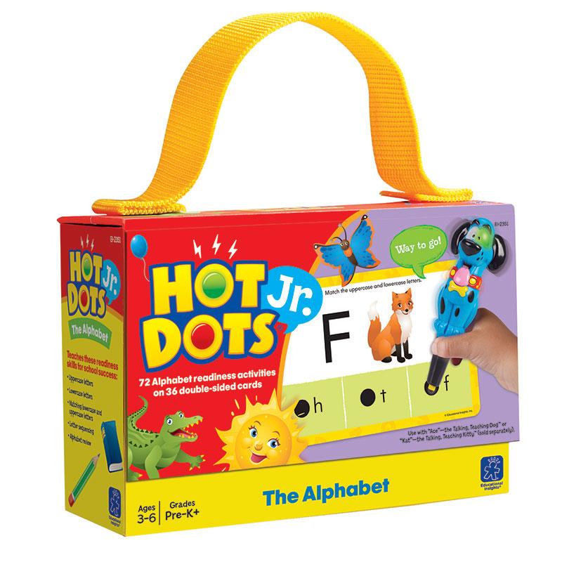  The Alphabet Hot Dots & Reg ; Jr.Card Set, Pack Of 72