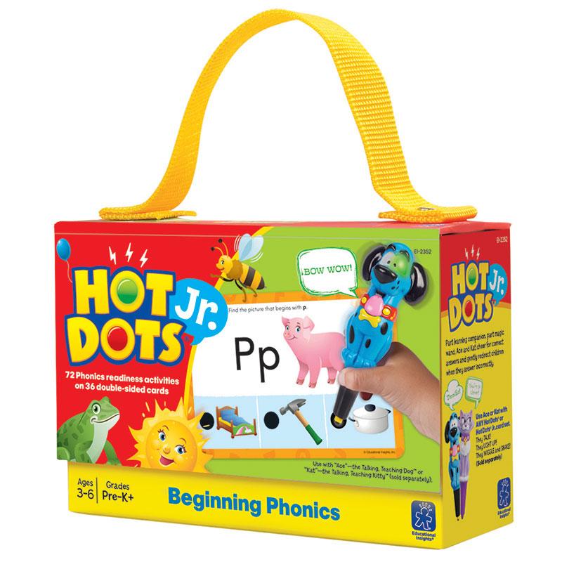  Beginning Phonics Hot Dots & Reg ; Jr.Card Set, Pack Of 72