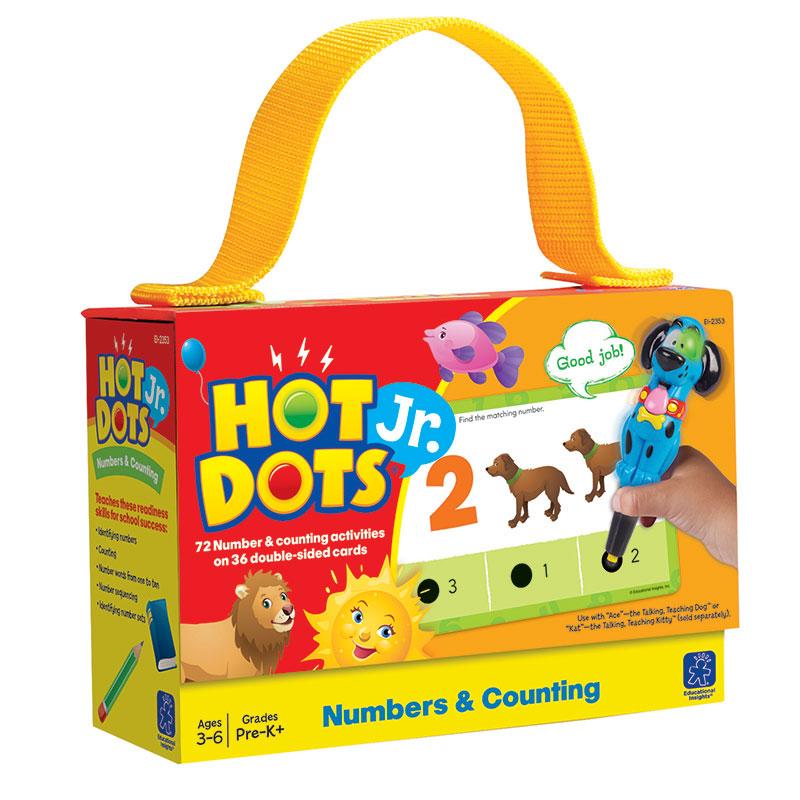 Numbers & Counting Hot Dots® Jr. Card Set, 72/pkg