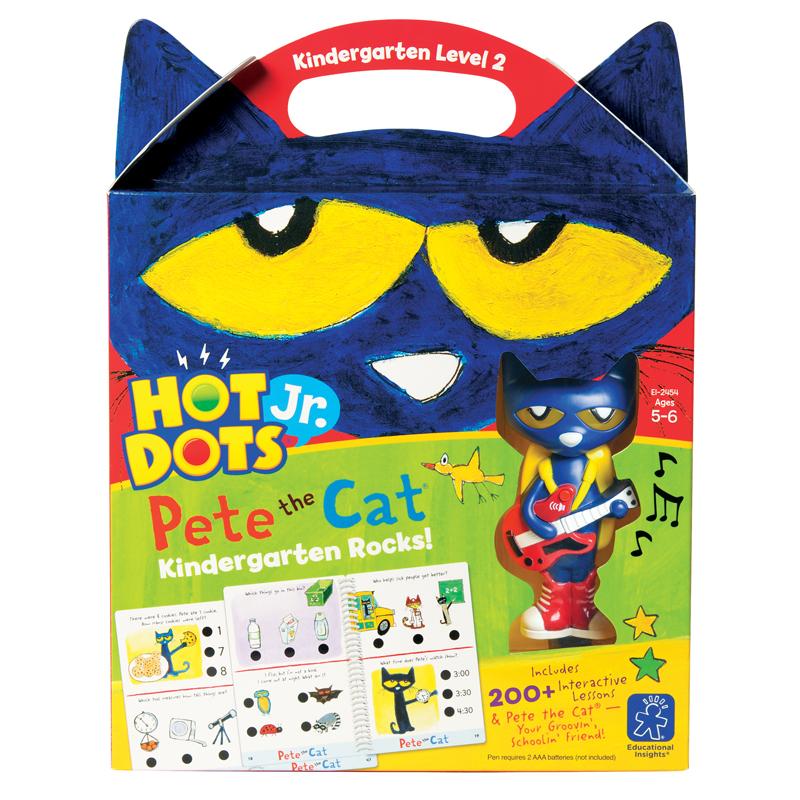  Hot Dots & Reg ; Jr.Pete The Cat Kindergarten Rocks! Set
