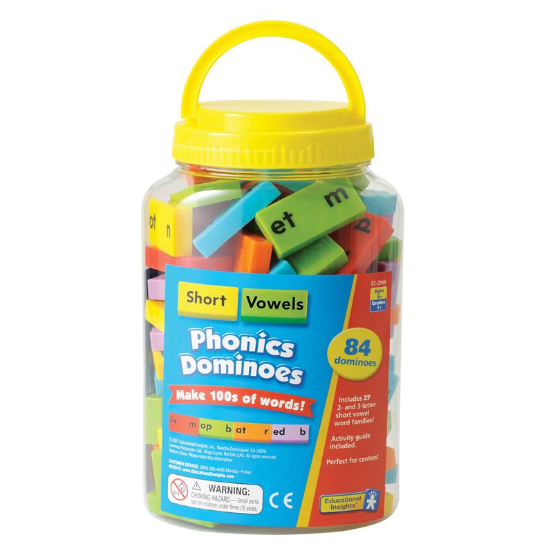  Phonics Dominoes : Short Vowels