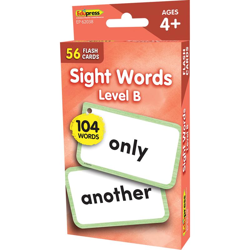Sight Words - Beginning Words (level B) Flash Cards