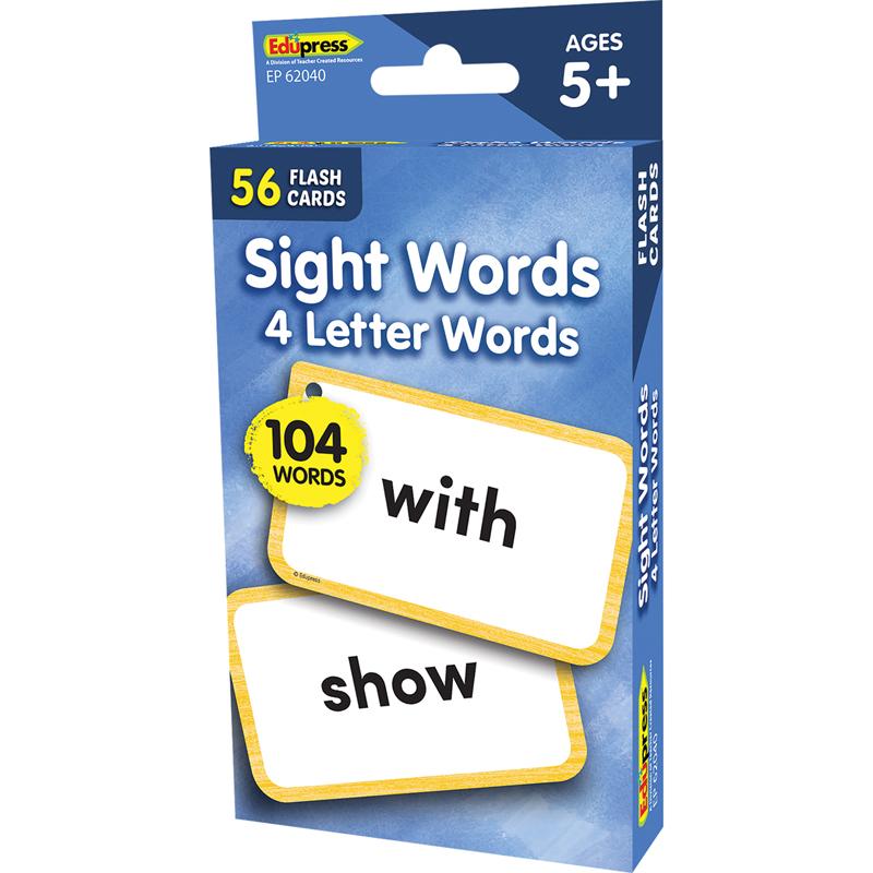 Sight Words - 4 Letters Words Flash Cards