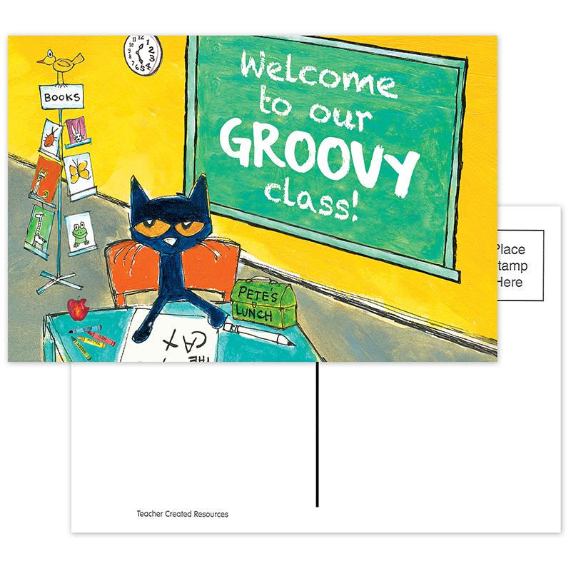 Pete the Cat® Welcome to Our Groovy Class Postcards
