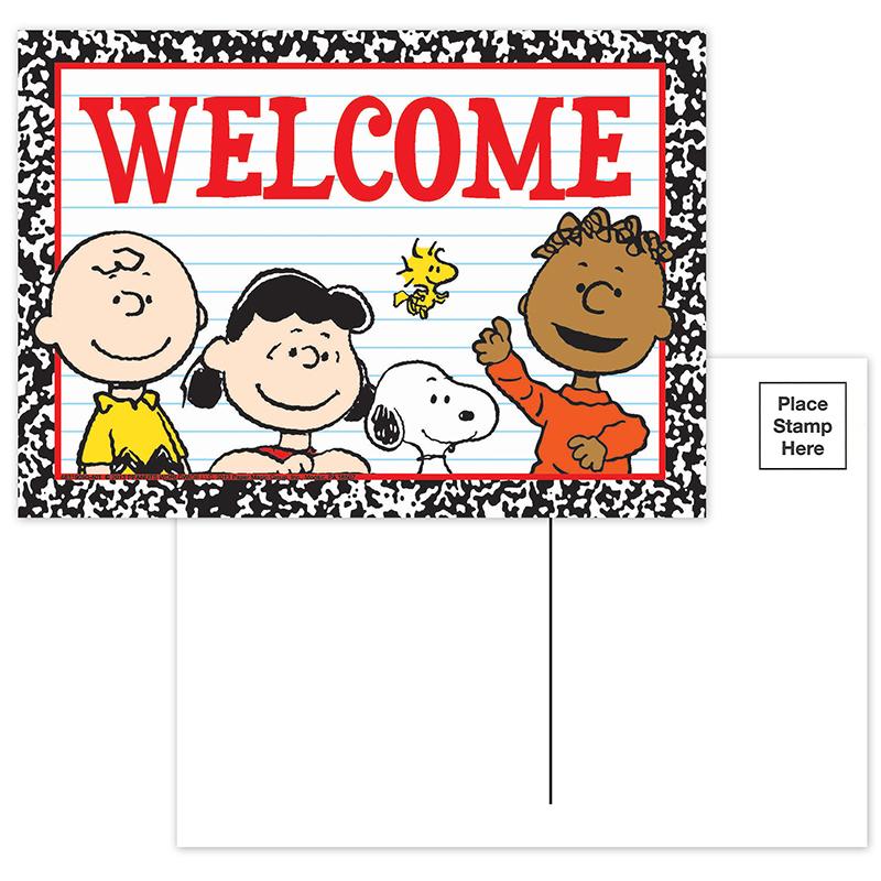 Peanuts® Welcome Teacher Cards