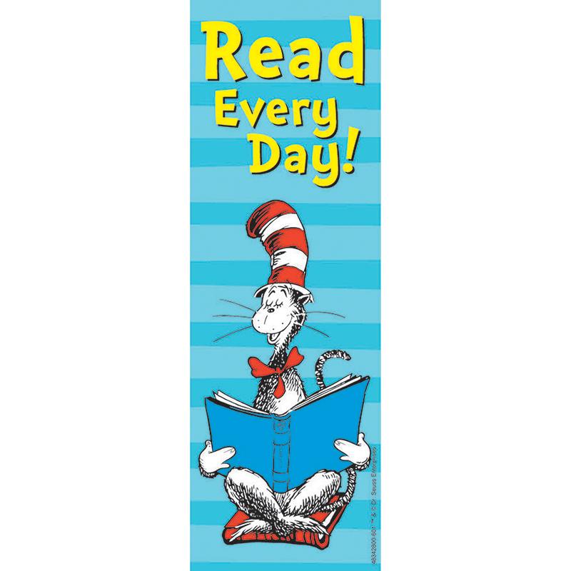 Cat in the Hat Read Every Day Bookmarks, 36/pkg