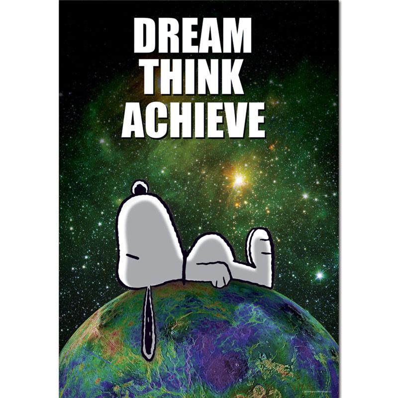 Peanuts® NASA Dream Think Achieve Poster, 13