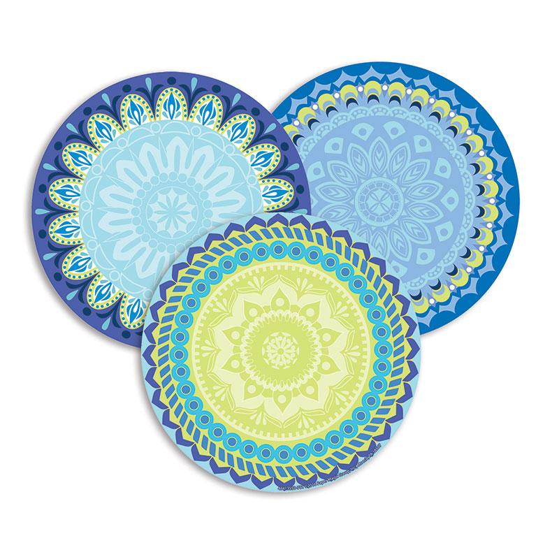 Blue Harmony Assorted Round Paper Cut Outs